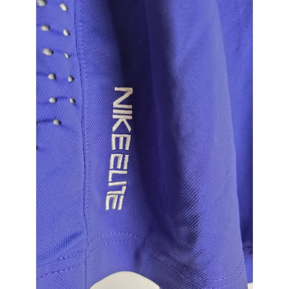 Nike Athletic Shorts Men L Blue Solid Activewear Running Gym Athleisure